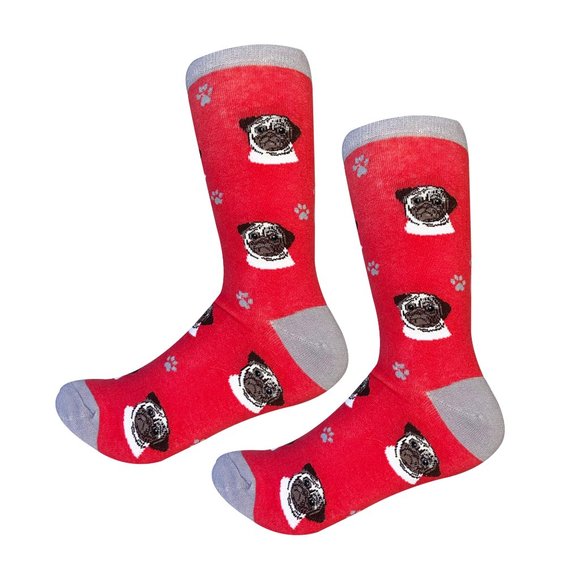 Sock Daddy Accessories - Fundraiser - Pug  - Fun Unisex Socks - Crazy Pet Lover - Novelty Socks